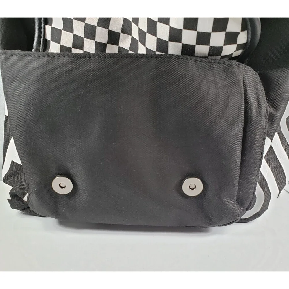 STEVE MADDEN Classic Utility LOGO Backpack/ Laptop Bag Black And White